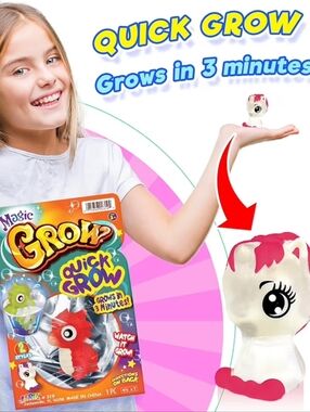 JA-RU Magic Grow Squishy Fidget Toy (1 Blind Bag) Place in Water & Grows Quick